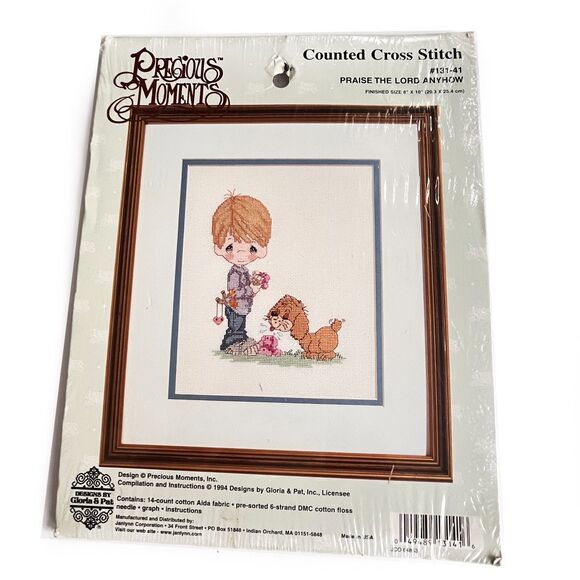 Precious Moments #131-41 Praise The Lord Anyhow Cross Stitch Kit NEW Sealed - Picture 1 of 4